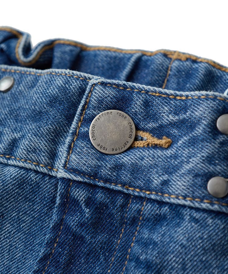 Green Parks「タックワイドデニムパンツ」|デニム|