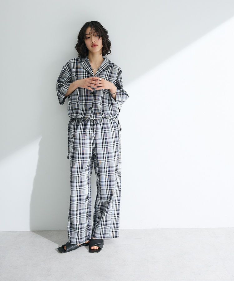 Green Parks「綿麻混イージーワイドパンツ」|その他|