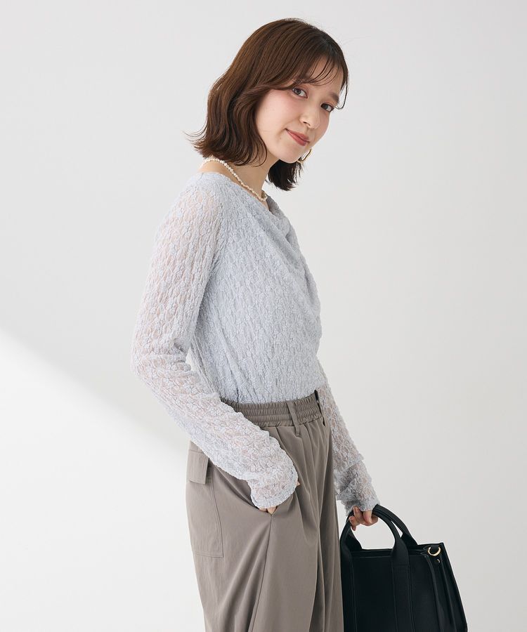 Green Parks「・SUGAR SPOON ドレープレースプルオーバー」|Tシャツ・カットソー|