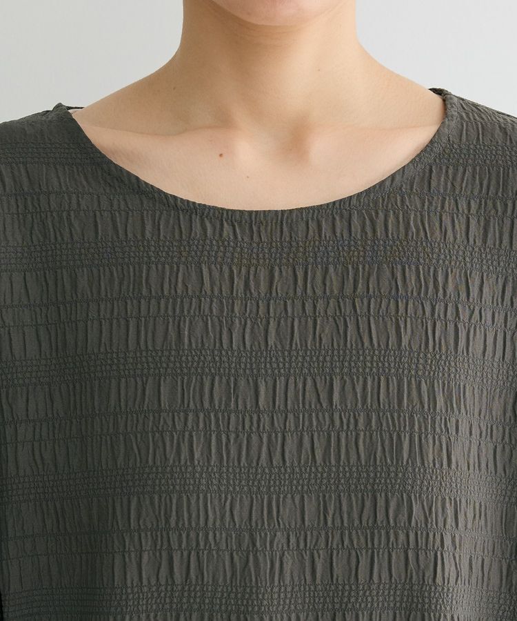 Green Parks「裾ドロスト表面長袖プルオーバー」|Tシャツ・カットソー|