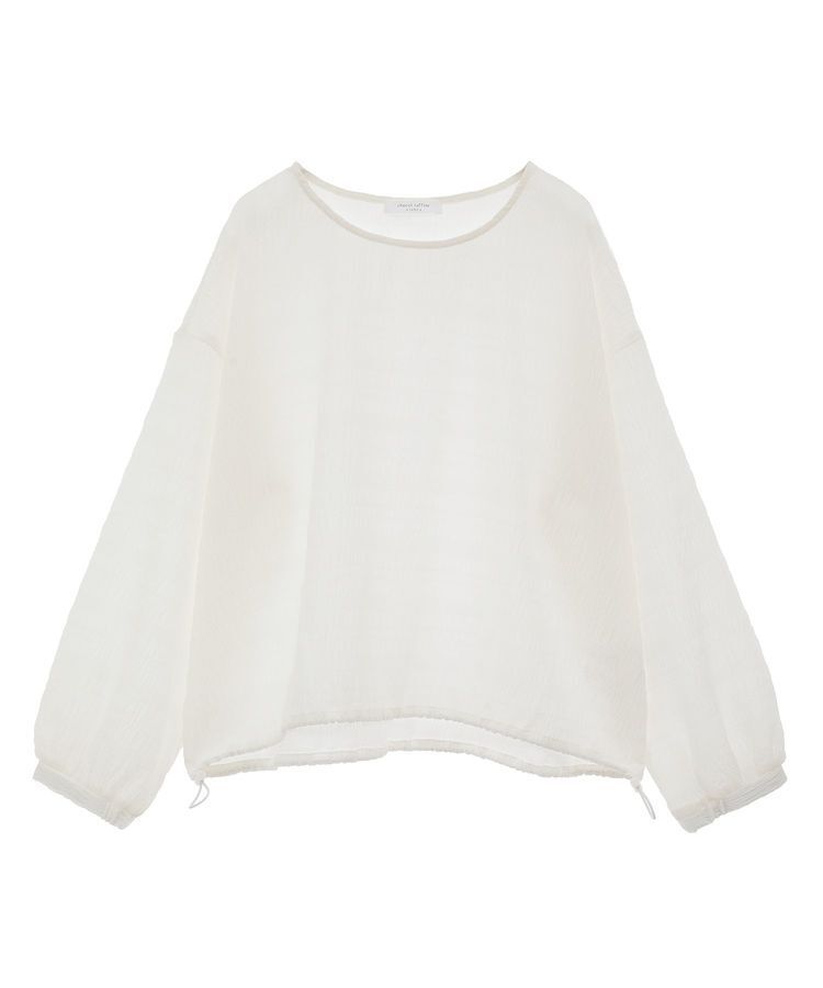 Green Parks「裾ドロスト表面長袖プルオーバー」|Tシャツ・カットソー|