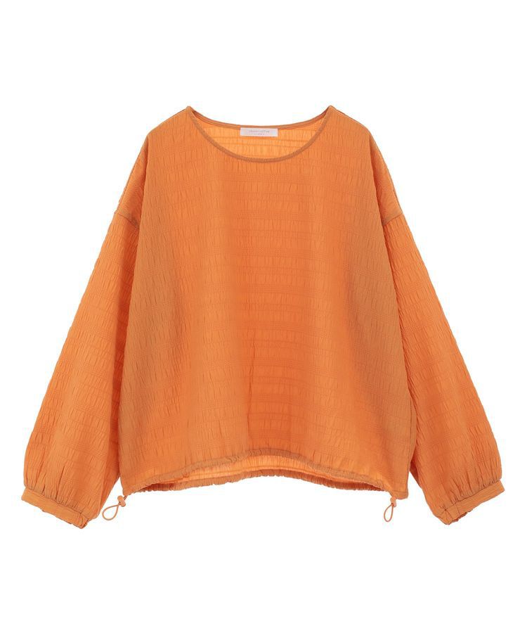 Green Parks「裾ドロスト表面長袖プルオーバー」|Tシャツ・カットソー|