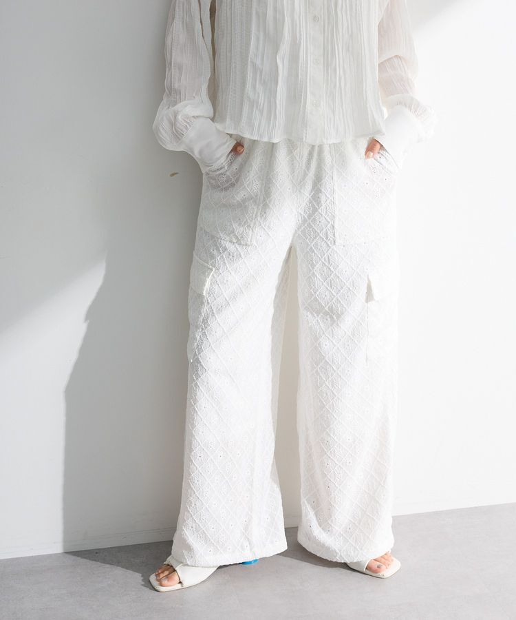 Green Parks「・SUGAR SPOON カットレースカーゴパンツ」|その他|Off White