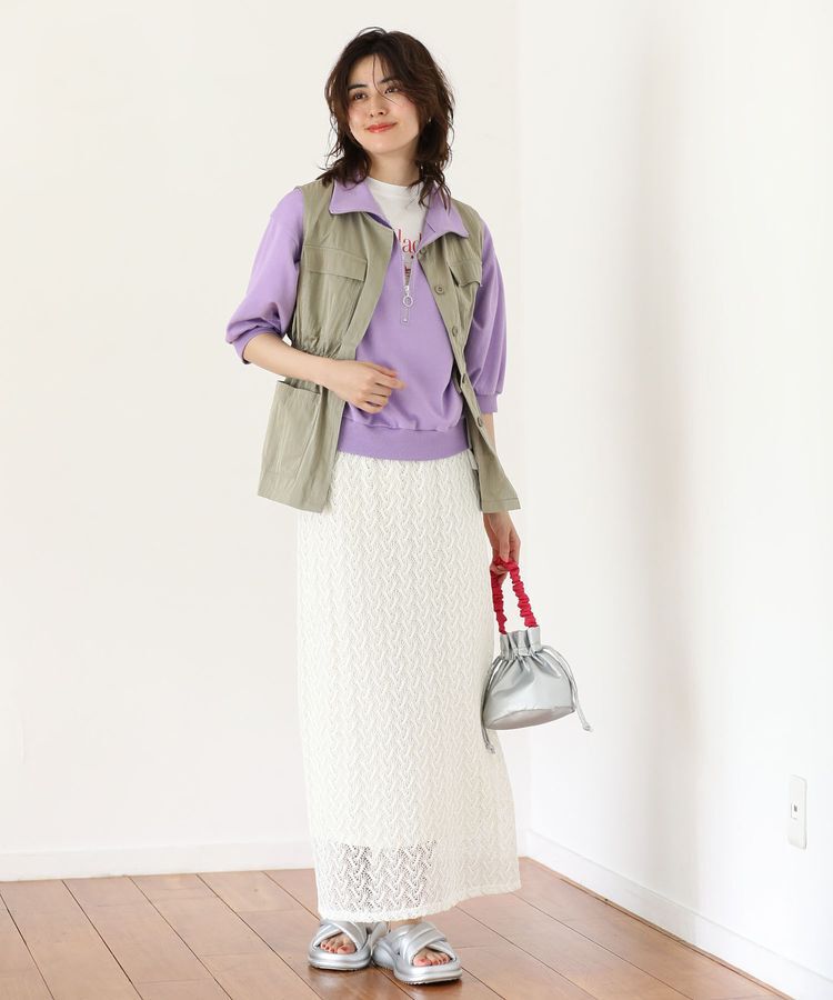 Green Parks「ニットレースIラインスカート」|スカート|