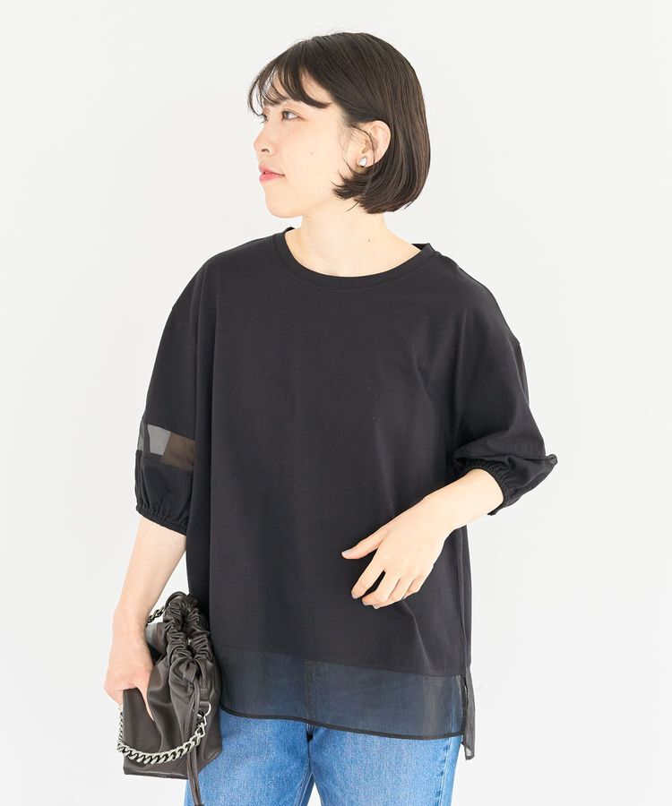 armonia「シアードッキングプルオーバー」|Tシャツ・カットソー|Black