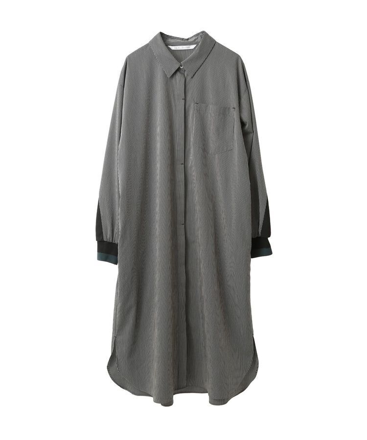 Editt by YECCA VECCA「リブMIXストライプシャツワンピース」|ワンピース|