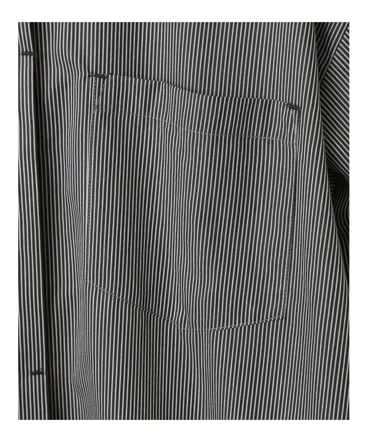 Editt by YECCA VECCA「リブMIXストライプシャツワンピース」|ワンピース|