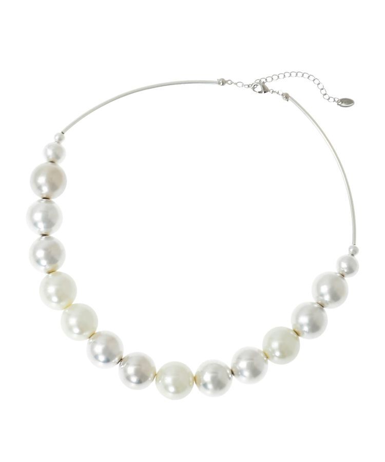 YECCA VECCA「パールMIXメタルチャンキーネックレス」|ネックレス|