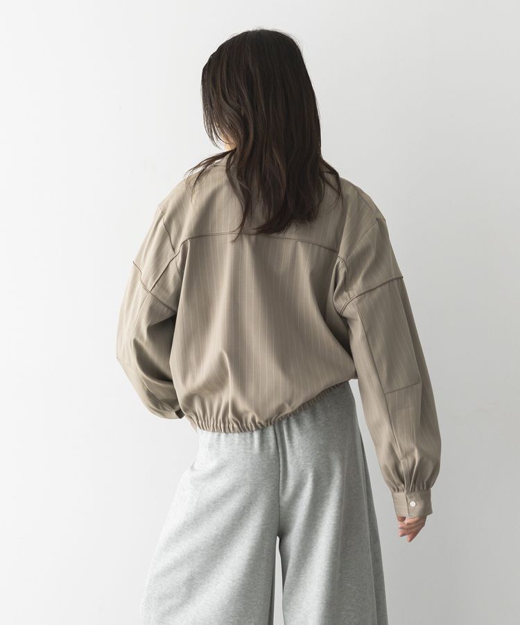 GARAGE OF GOOD CLOTHING「ピンストライプハーフZIPプルオーバー」|シャツ・ブラウス|