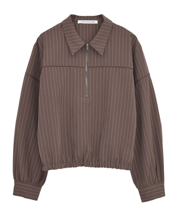 GARAGE OF GOOD CLOTHING「ピンストライプハーフZIPプルオーバー」|シャツ・ブラウス|