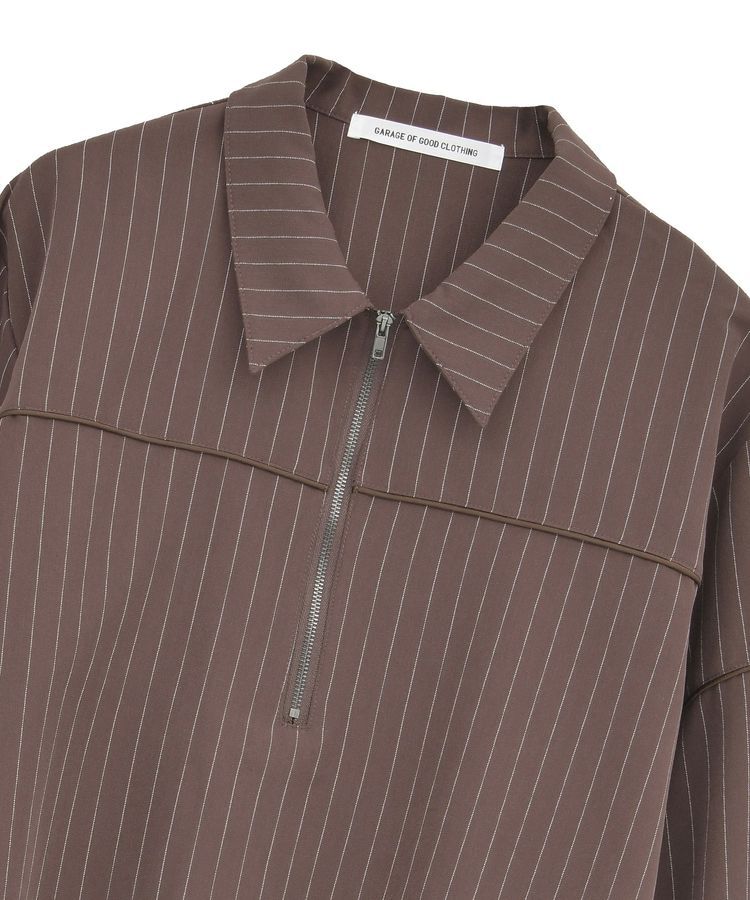 GARAGE OF GOOD CLOTHING「ピンストライプハーフZIPプルオーバー」|シャツ・ブラウス|