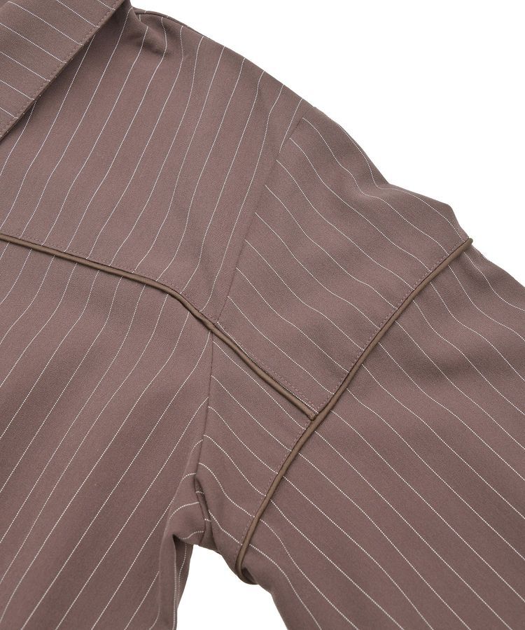 GARAGE OF GOOD CLOTHING「ピンストライプハーフZIPプルオーバー」|シャツ・ブラウス|