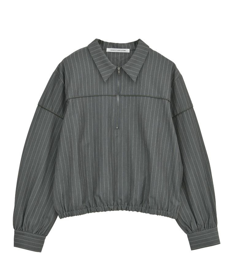 GARAGE OF GOOD CLOTHING「ピンストライプハーフZIPプルオーバー」|シャツ・ブラウス|