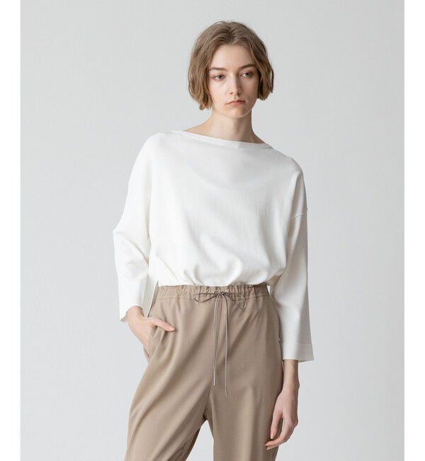 allureville「ワイズワイドプルオーバー」|ニット・セーター|オフホワイト