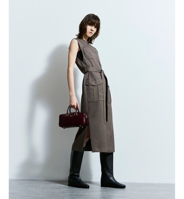 allureville「メランジミニヘリンボンジレワンピース」|ワンピース|