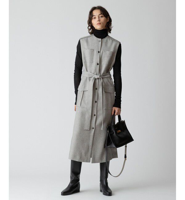 allureville「メランジミニヘリンボンジレワンピース」|ワンピース|