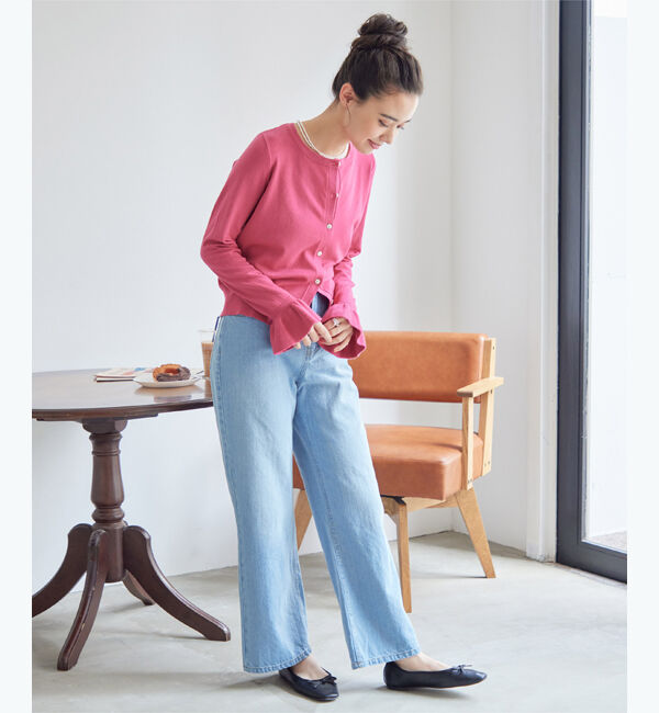 titivate「フリル袖ニットカーディガン」|ニット・セーター|