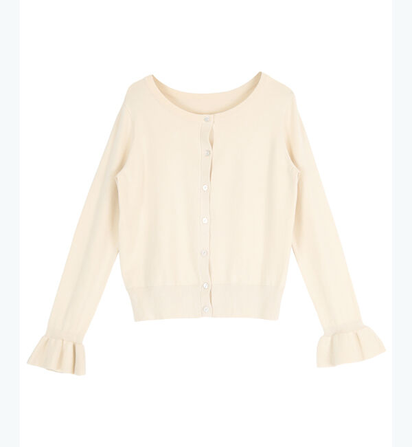 titivate「フリル袖ニットカーディガン」|ニット・セーター|