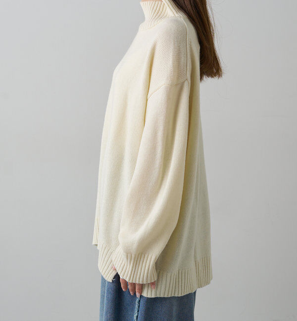  「【手洗いOK】ハンドウォッシャブルハイネックニット」|ニット・セーター|