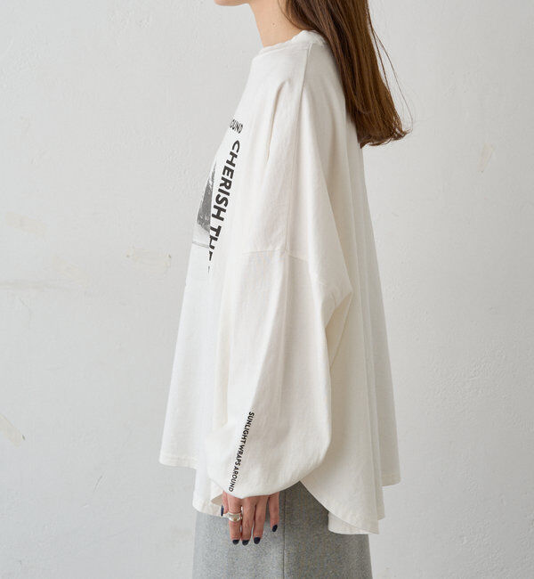  「フォトプリントビッグシルエットカットソー」|プルオーバー|