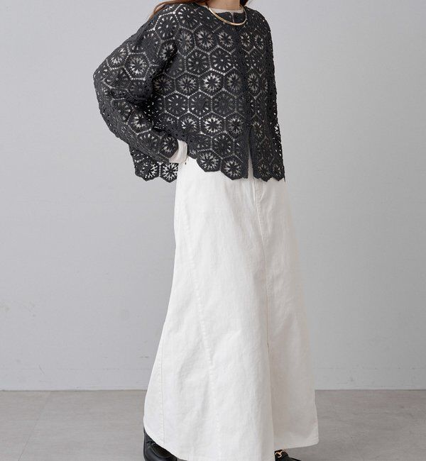  「綿レーヨンデニムスカート」|スカート|