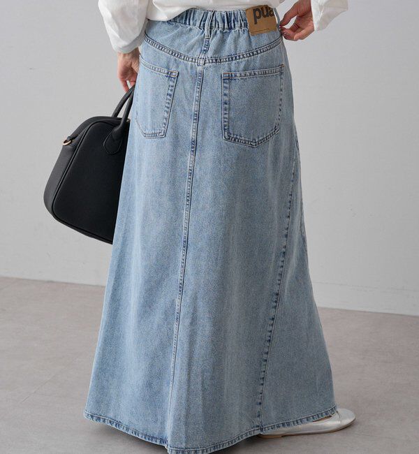  「綿レーヨンデニムスカート」|スカート|