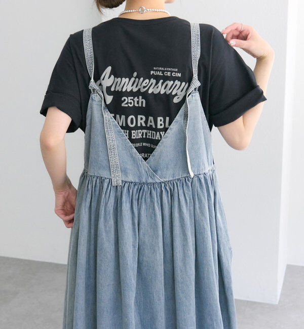  「【リバイバル / WEB限定】綿麻デニムワンピース」|ワンピース|
