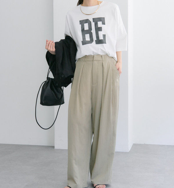  「レーヨンナイロンタックスラックスパンツ」|スラックス|