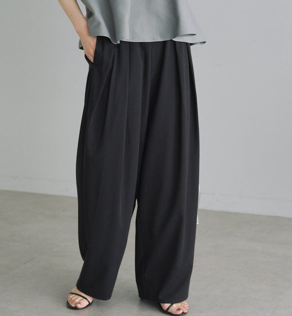  「【新色追加】ツータックウエストゴムストレッチパンツ」|その他|