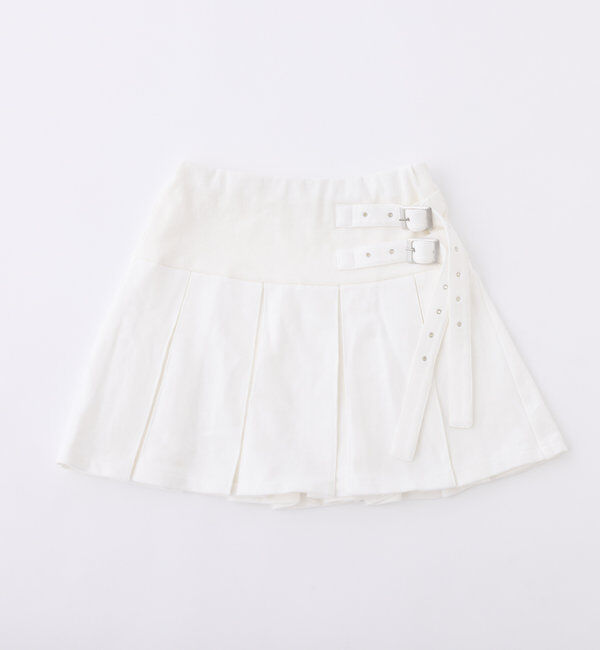  「【セットアップ可能】ベルト付きプリーツミニスカート」|スカート|