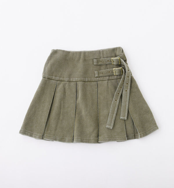  「【セットアップ可能】ベルト付きプリーツミニスカート」|スカート|