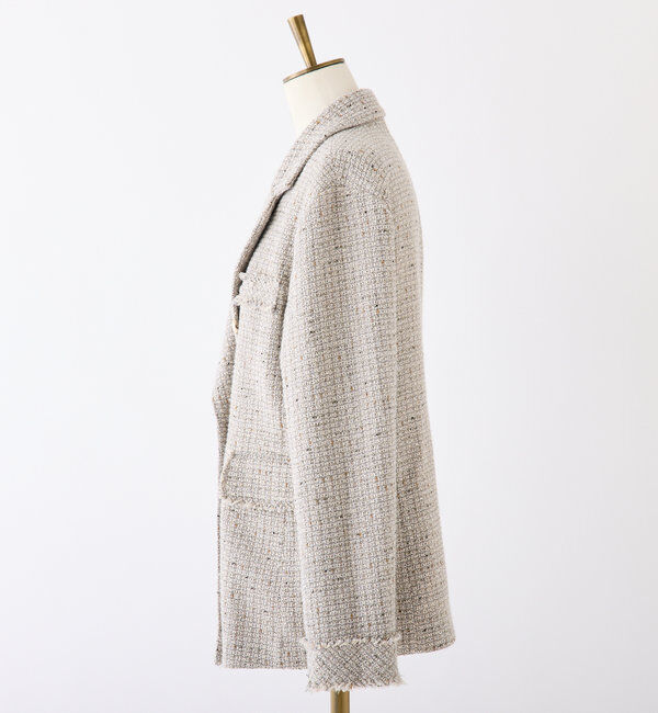  「【megumi企画】ツイードテーラードジャケット／再販売／新色追加」|テーラードジャケット|