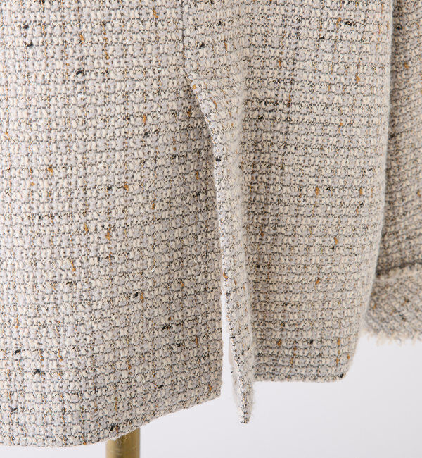  「【megumi企画】ツイードテーラードジャケット／再販売／新色追加」|テーラードジャケット|