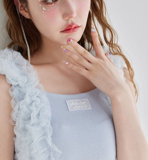  「【moon light marine collection】チュールフリルタンク」|プルオーバー|