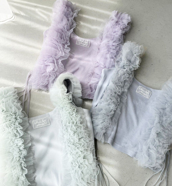  「【moon light marine collection】チュールフリルタンク」|プルオーバー|