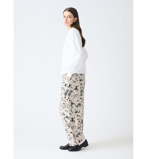 mizuiro ind「mizuiro ind レーヨンリネンプリントイージーパンツ」|その他|