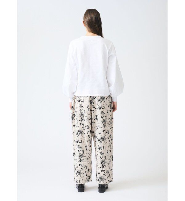mizuiro ind「mizuiro ind レーヨンリネンプリントイージーパンツ」|その他|