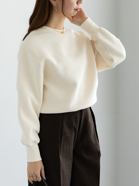 Te chichi「ワンポイント刺繍裏起毛プルオーバー」|Tシャツ・カットソー|オフホワイト