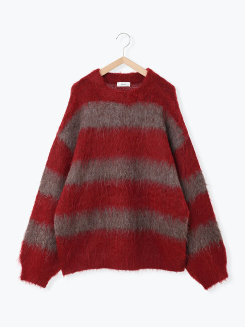 SM2「シャギーワイドボーダーニット」|ニット・セーター|