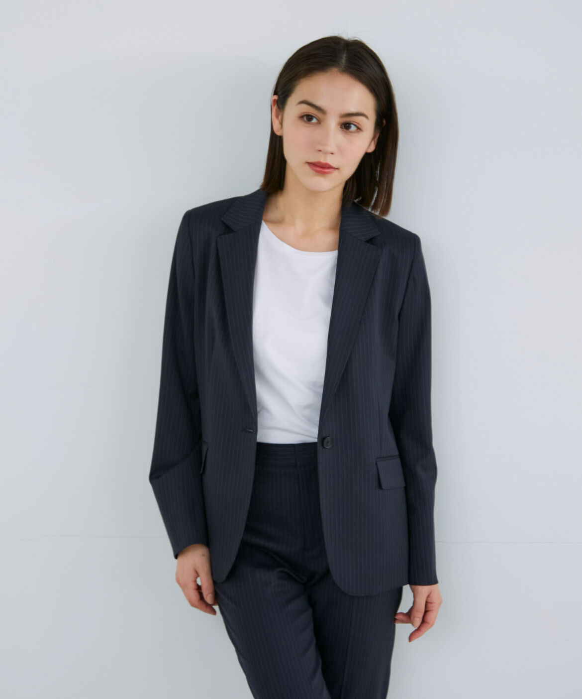 INED「シルクウールテーラードジャケット」|テーラードジャケット|