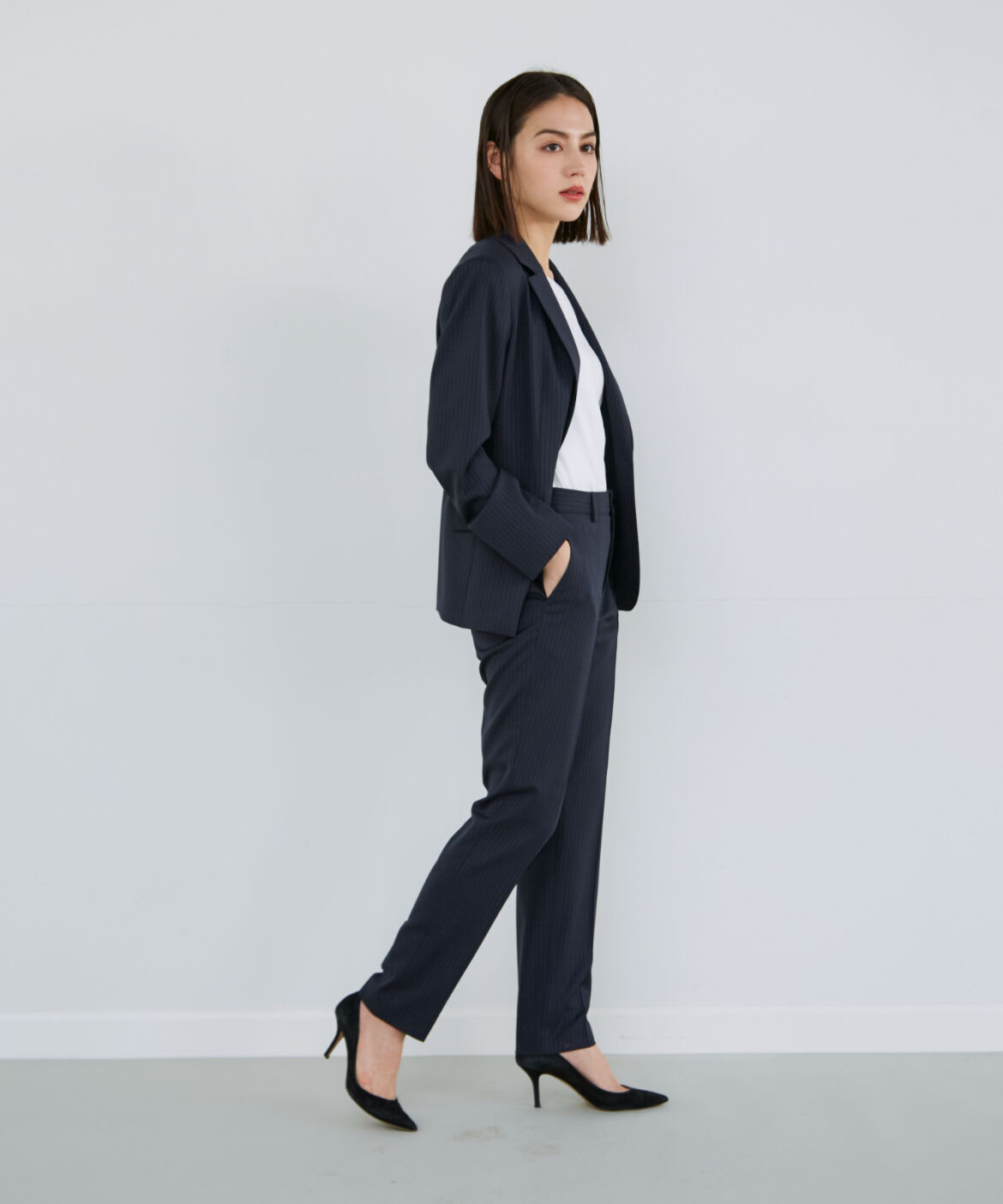 INED「シルクウールテーラードジャケット」|テーラードジャケット|