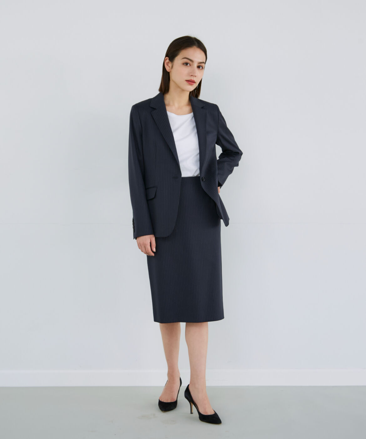 INED「シルクウールテーラードジャケット」|テーラードジャケット|