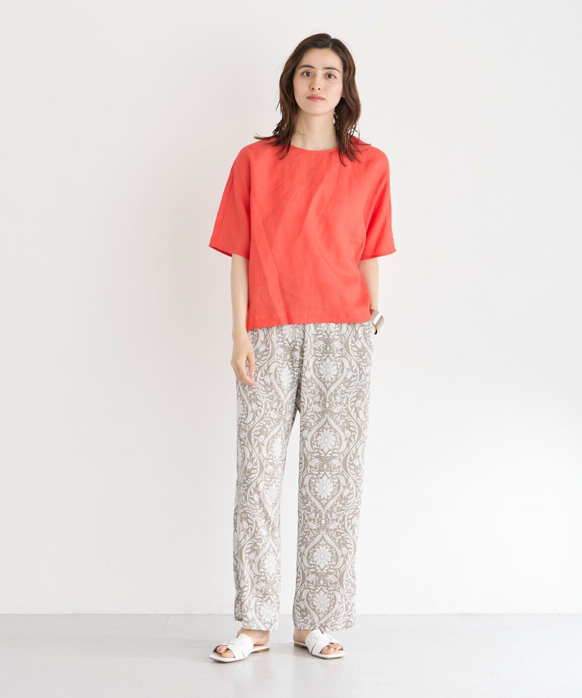 7-IDconcept.「リネンコクーンブラウス」|シャツ・ブラウス|