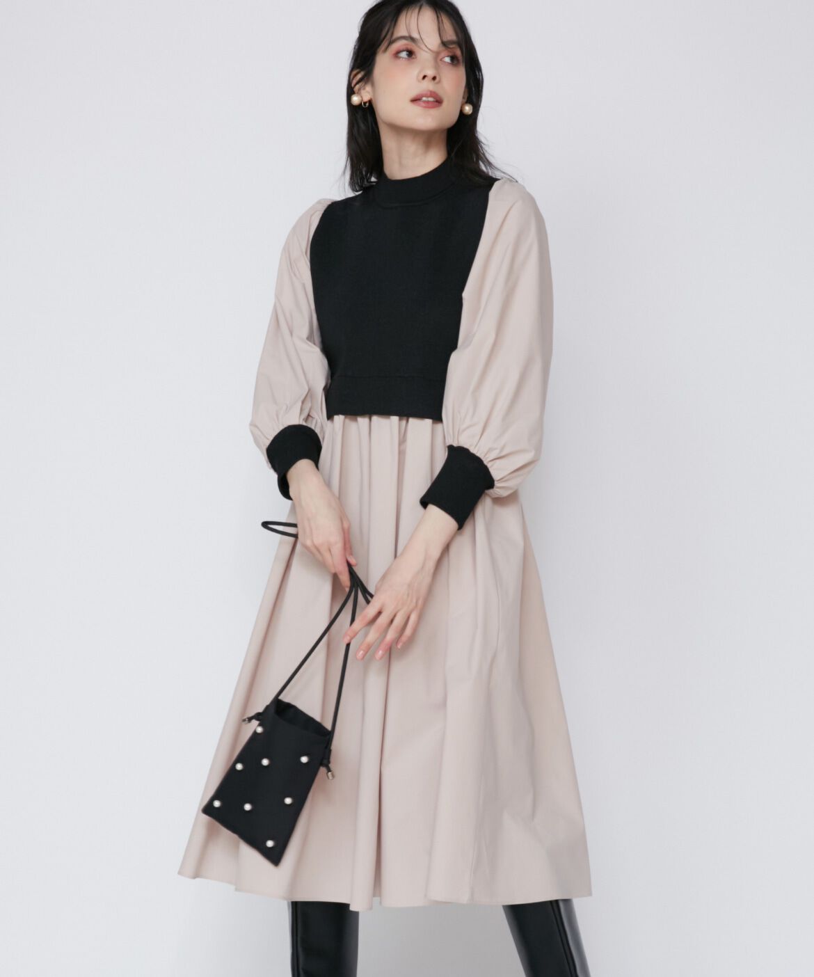 Maglie le cassetto「《大きいサイズ》ドッキングワンピース《M Maglie le cassetto》」|ワンピース|