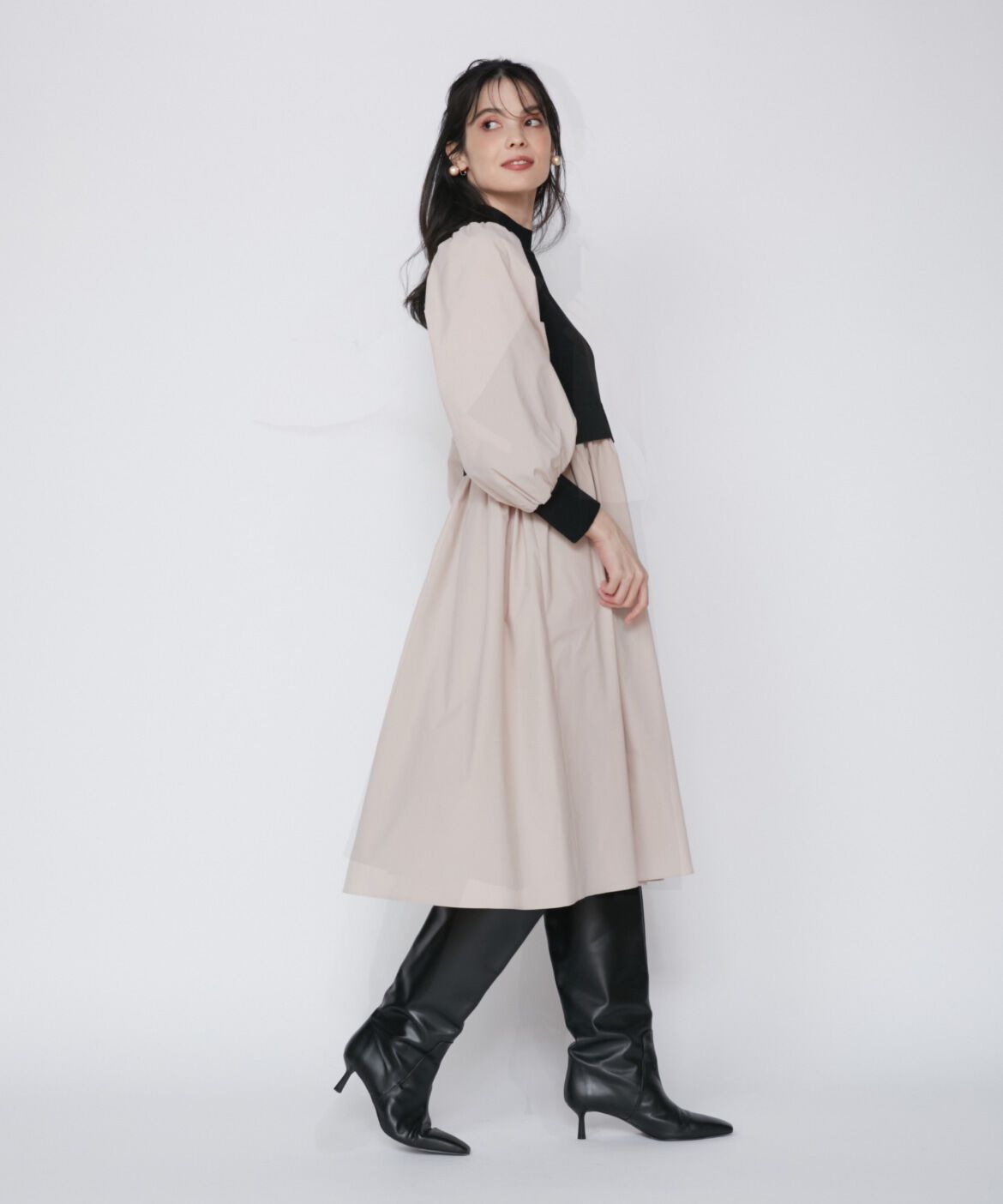 Maglie le cassetto「《大きいサイズ》ドッキングワンピース《M Maglie le cassetto》」|ワンピース|