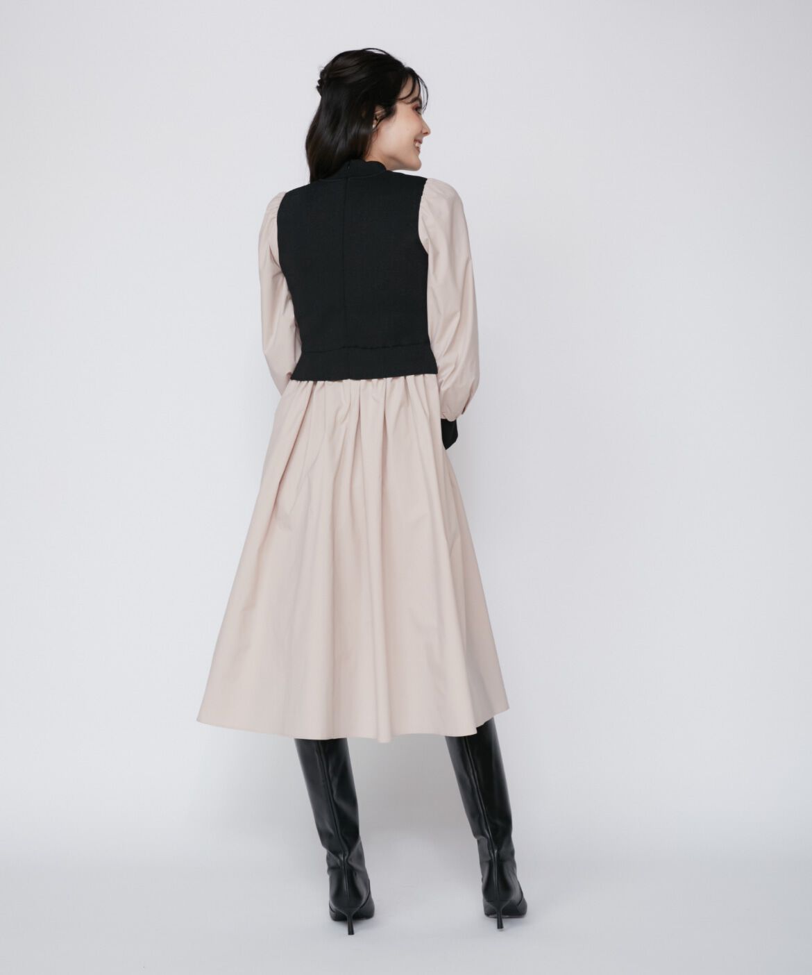 Maglie le cassetto「《大きいサイズ》ドッキングワンピース《M Maglie le cassetto》」|ワンピース|