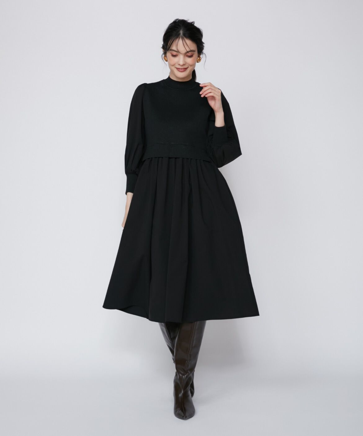 Maglie le cassetto「《大きいサイズ》ドッキングワンピース《M Maglie le cassetto》」|ワンピース|