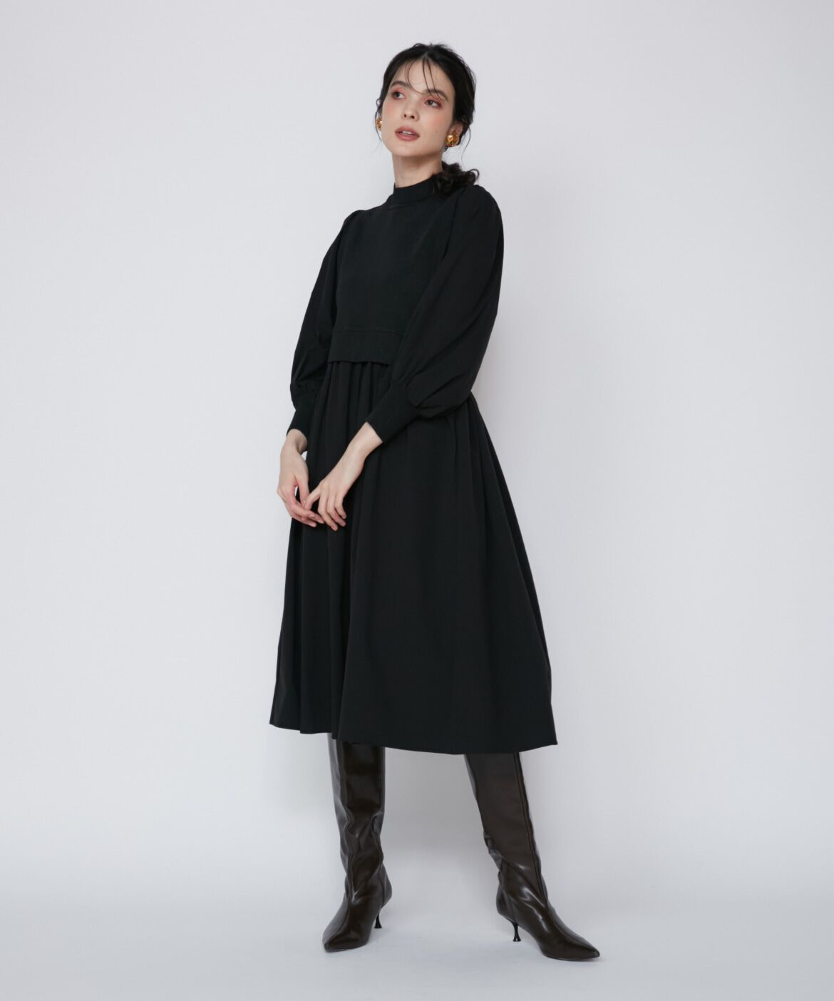 Maglie le cassetto「《大きいサイズ》ドッキングワンピース《M Maglie le cassetto》」|ワンピース|