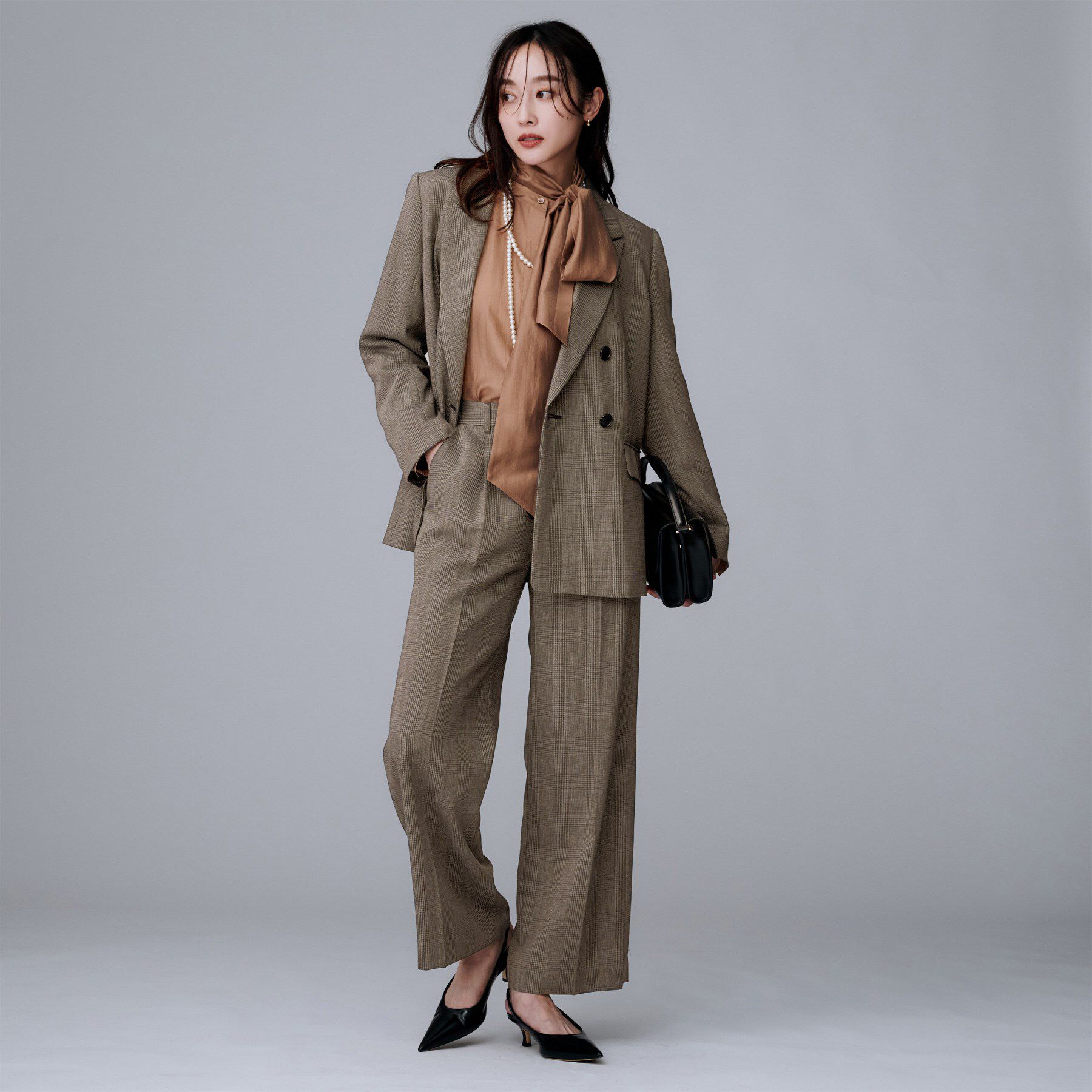 UNTITLED「ウールライク ダブルブレストジャケット」|テーラードジャケット|