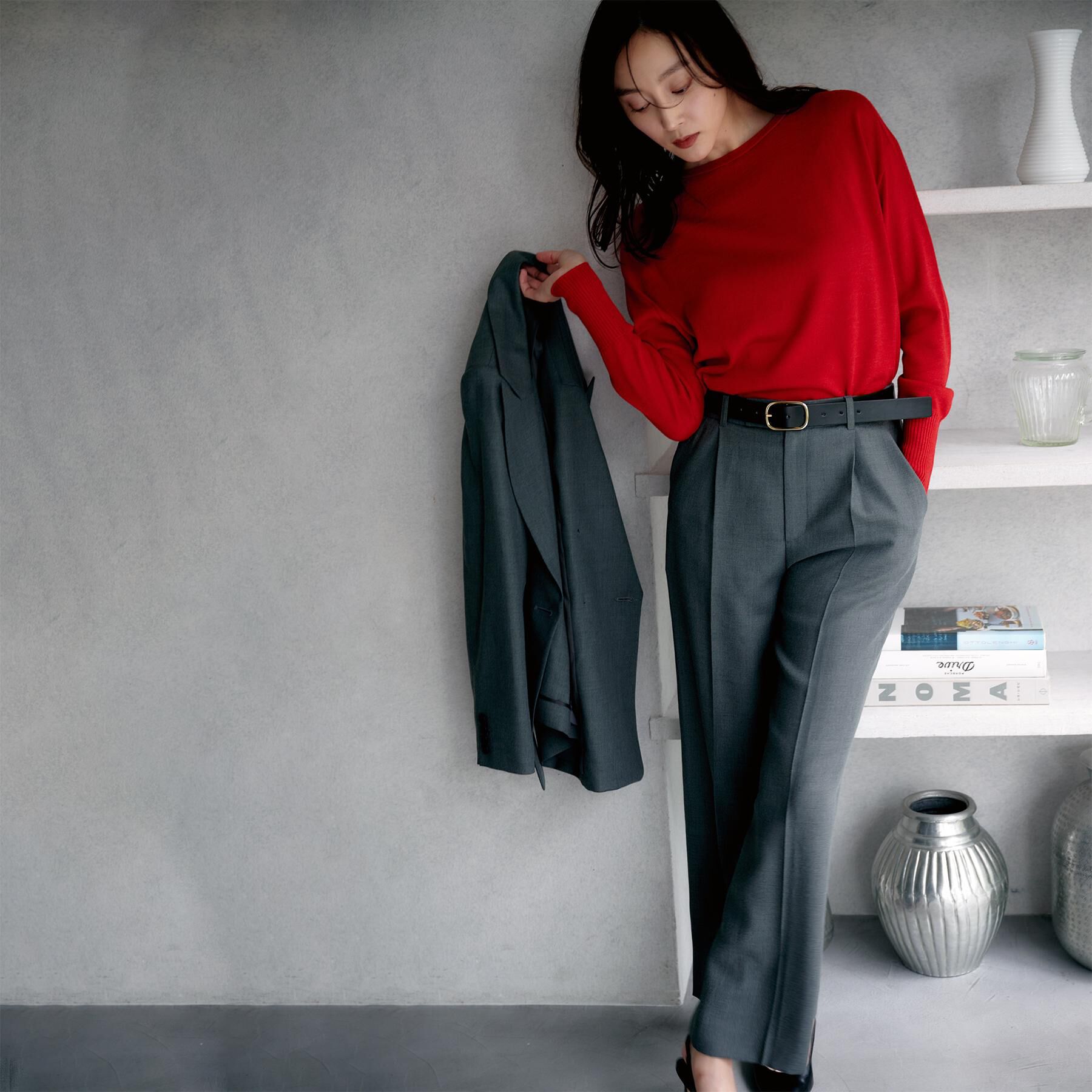 UNTITLED「ウールライク ワイドパンツ」|その他|